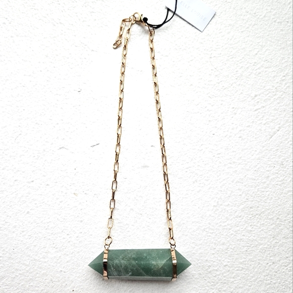 Elle Loise Aventurine Dbl Loop Choker Necklace NWT! - Picture 1 of 4